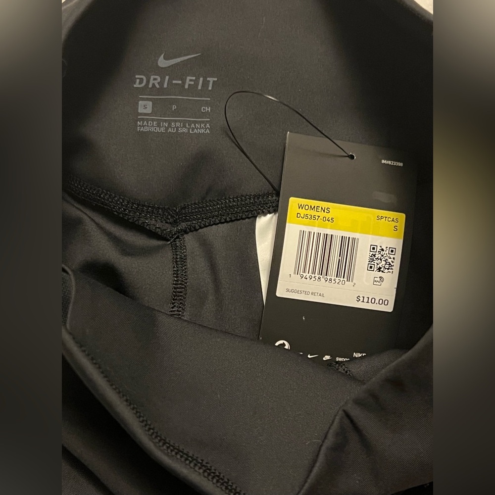 Nike NWT One Luxe Small Printed Leggings in Off Noir - Picture 4 of 5